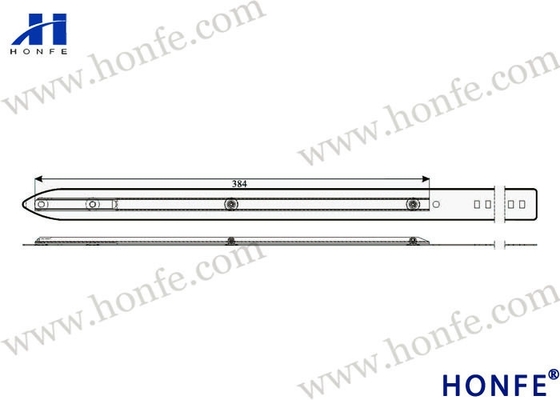 Длина 2382mm ширины 140 запасных частей тени Sulzer ленты GS900 праволевая