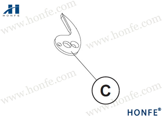 HONFE Серебряный ткацкий ткань Запчасти PN051739/PQO51730 Гарантированный Fast/TP600/TP500